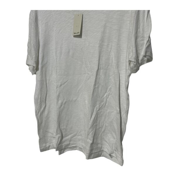 SPLENDID TOP WOMENS XLARGE BASIC CREW NECK SHORT SLEEVE SLUB TEE SHIRT WHITE - Picture 7 of 12